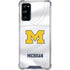 University of Michigan White Jersey Galaxy S20 FE Clear Case